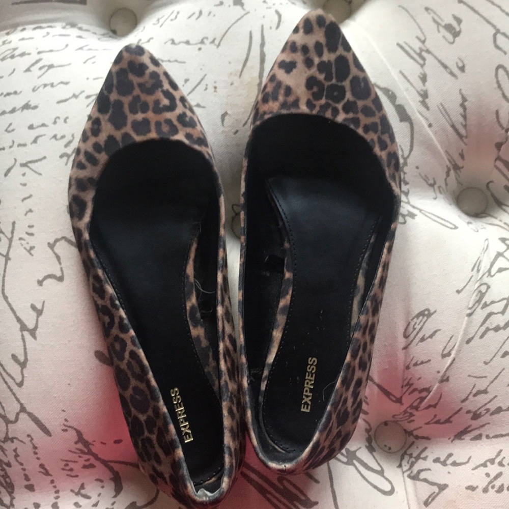 Cheetah print flats